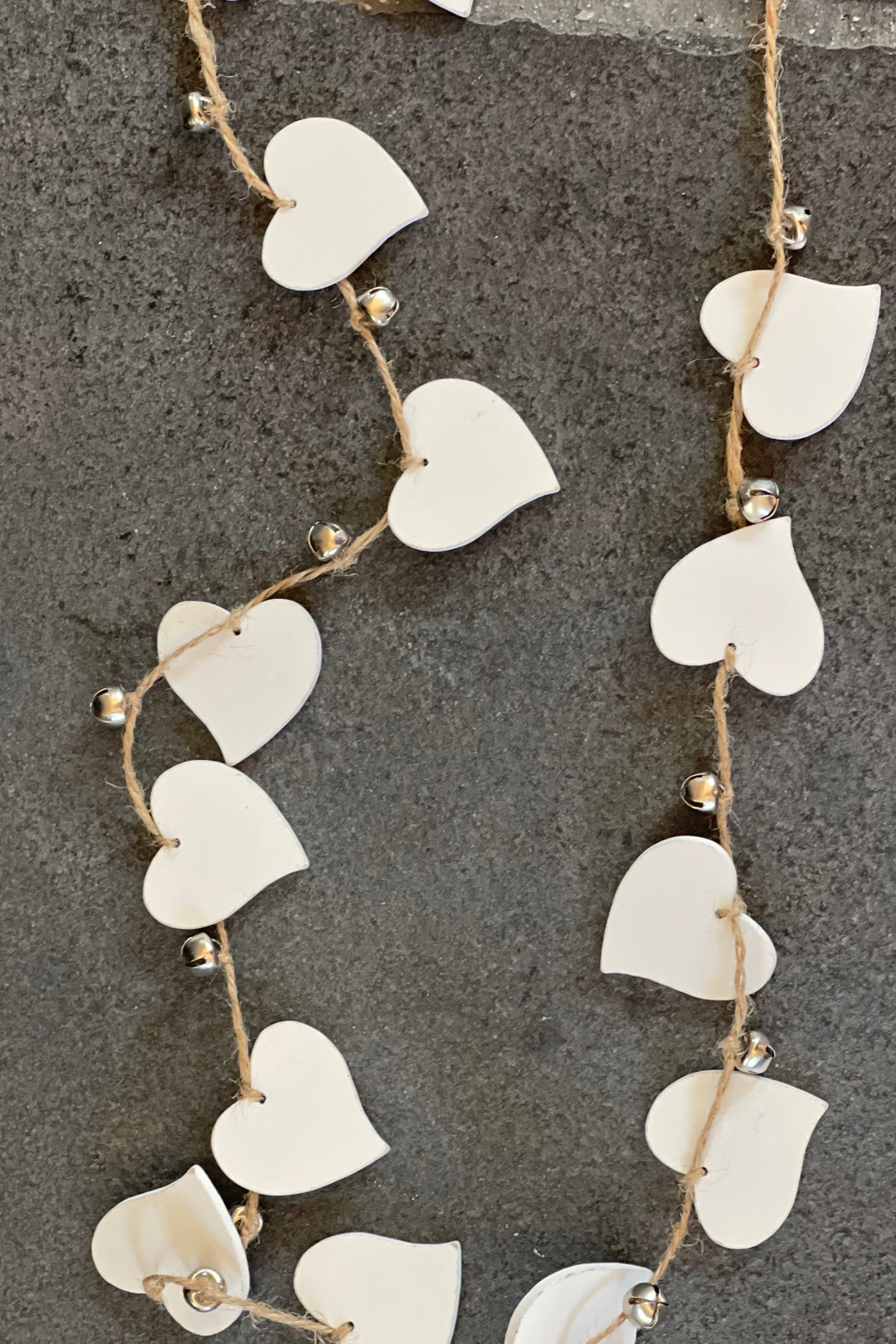 Wooden Mini Hearts and Jingles Carland