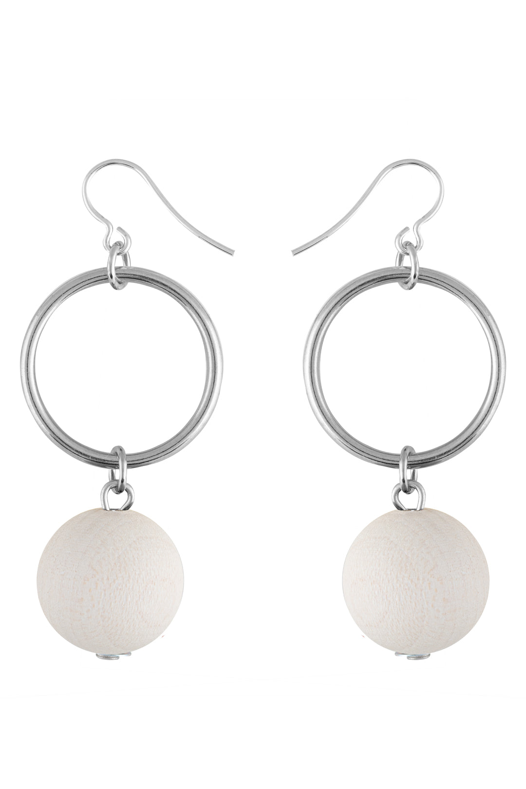 Aarikka Hilma White Earrings