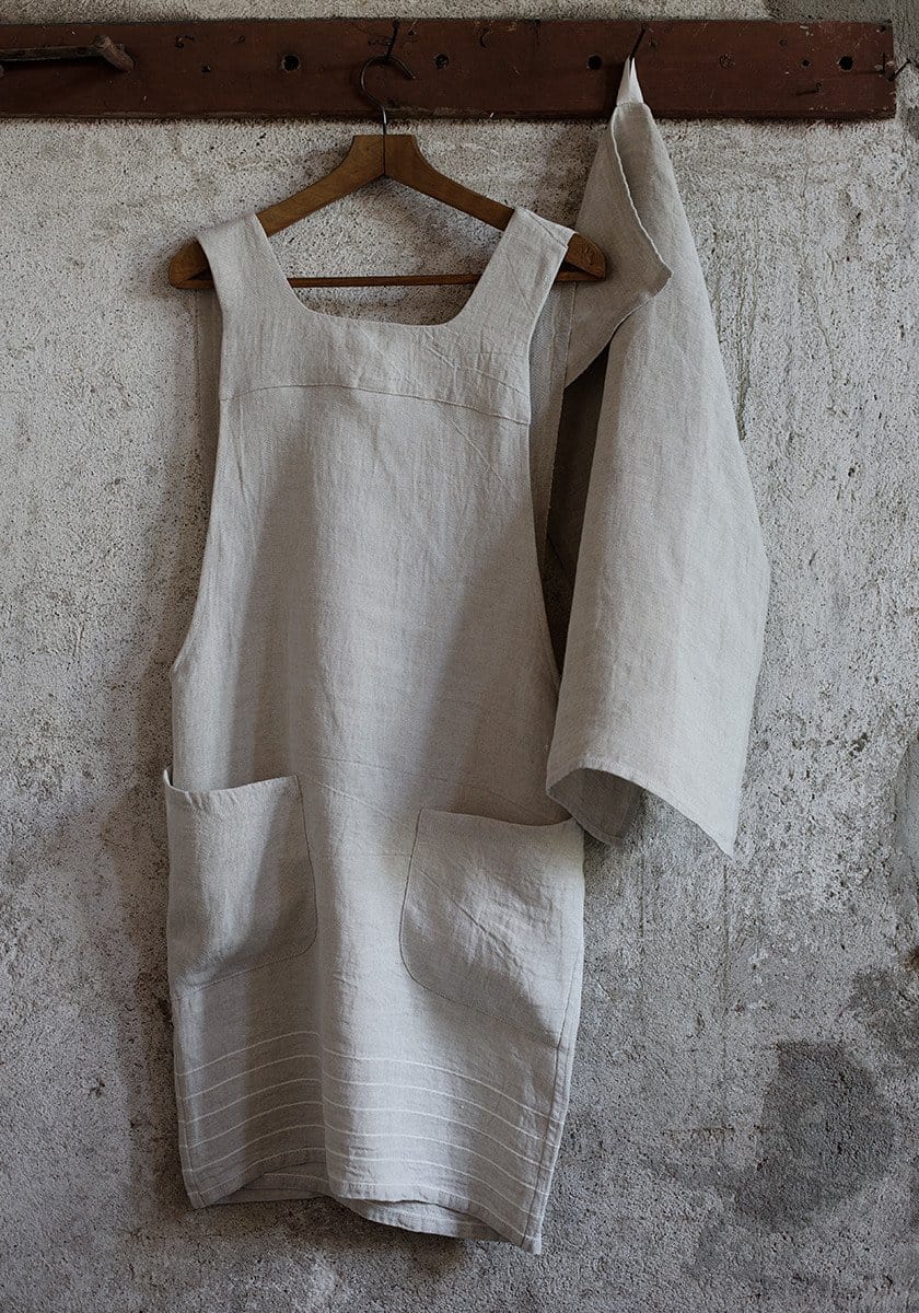 Lapuan Kankurit Kaste Pinny Apron Linen - Nordic Labels