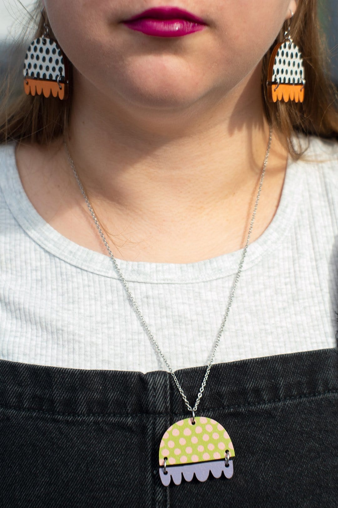 Törmi Design Kissankello Necklace Lime/Lilac