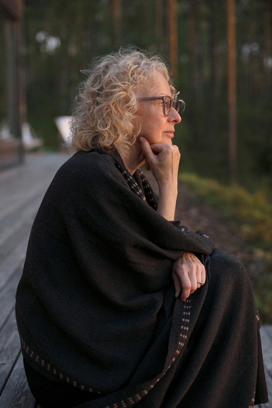 Lapuan Kankurit Saana Scarf Dark Grey