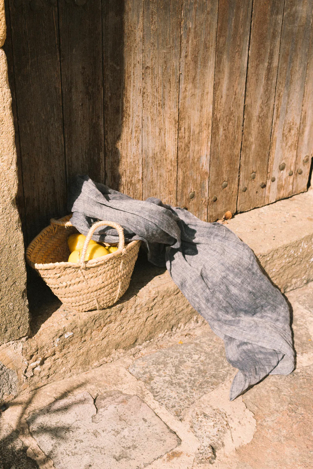 Linen Scarf Chambray