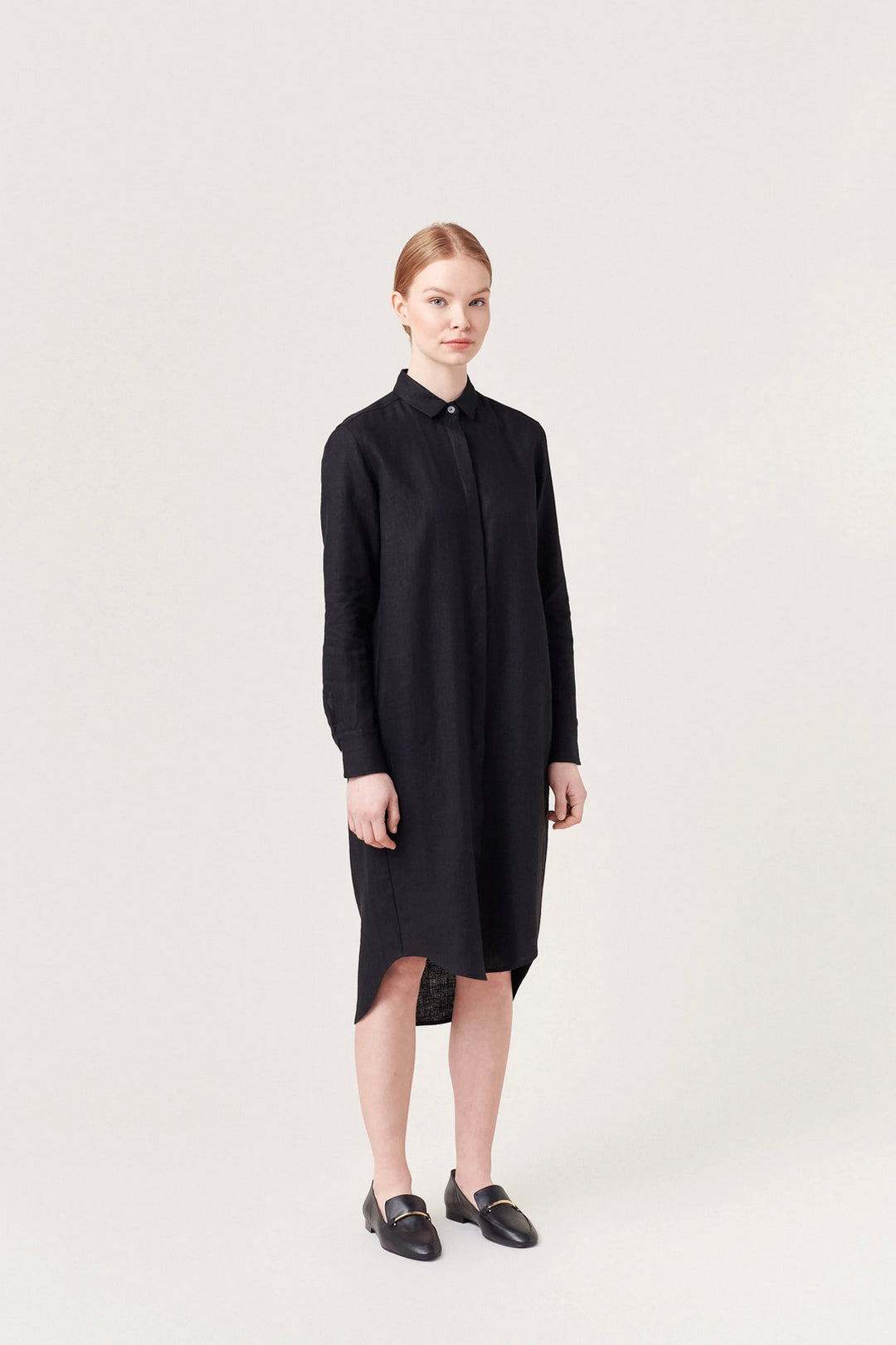 Archetype Shirt Dress Black