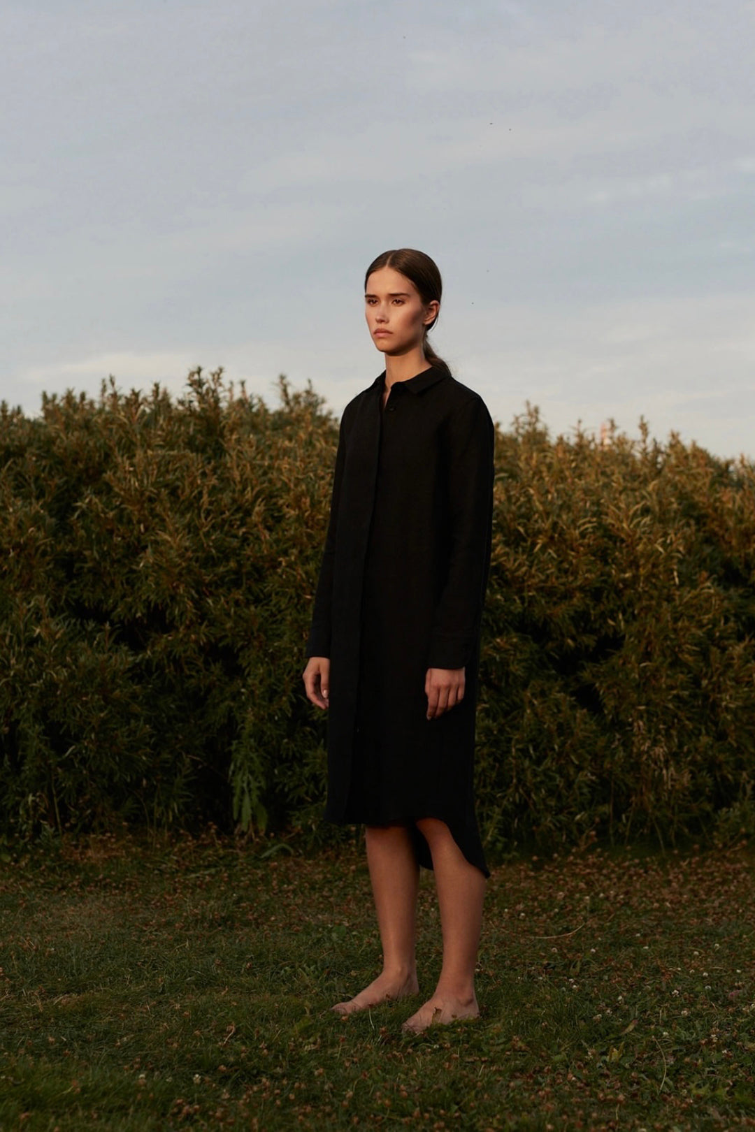 Archetype Shirt Dress Black