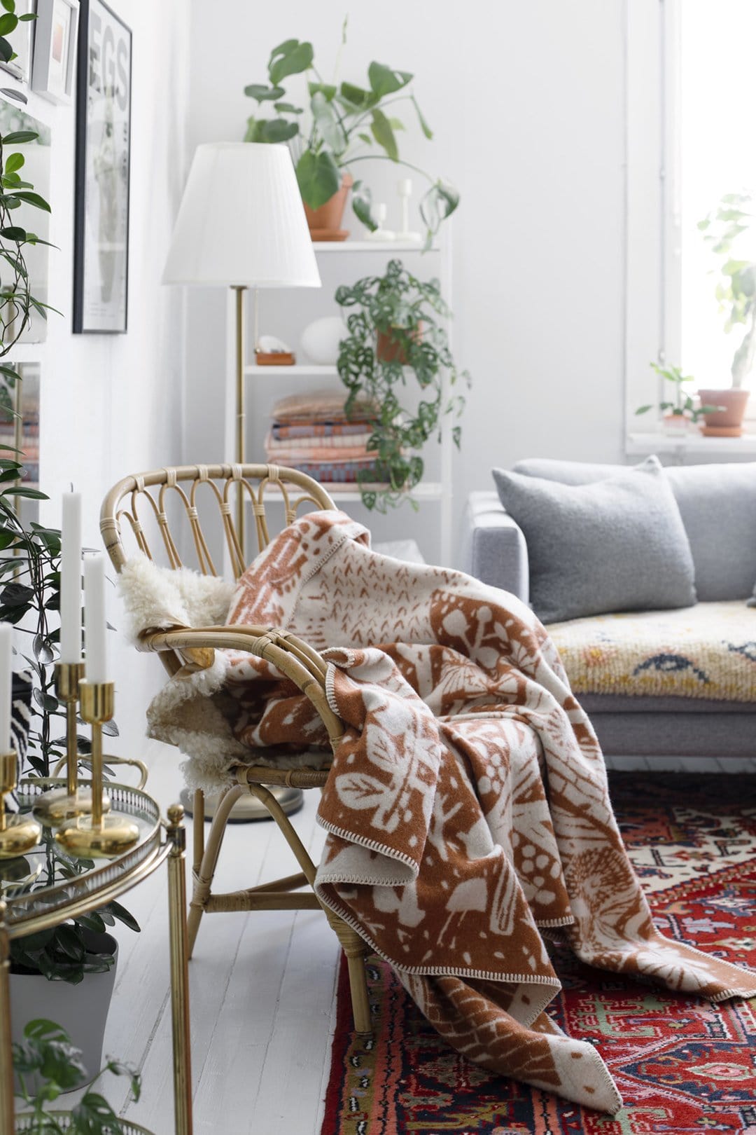 Lapuan Kankurit Metsikkö Cinnamon Wool Blanket