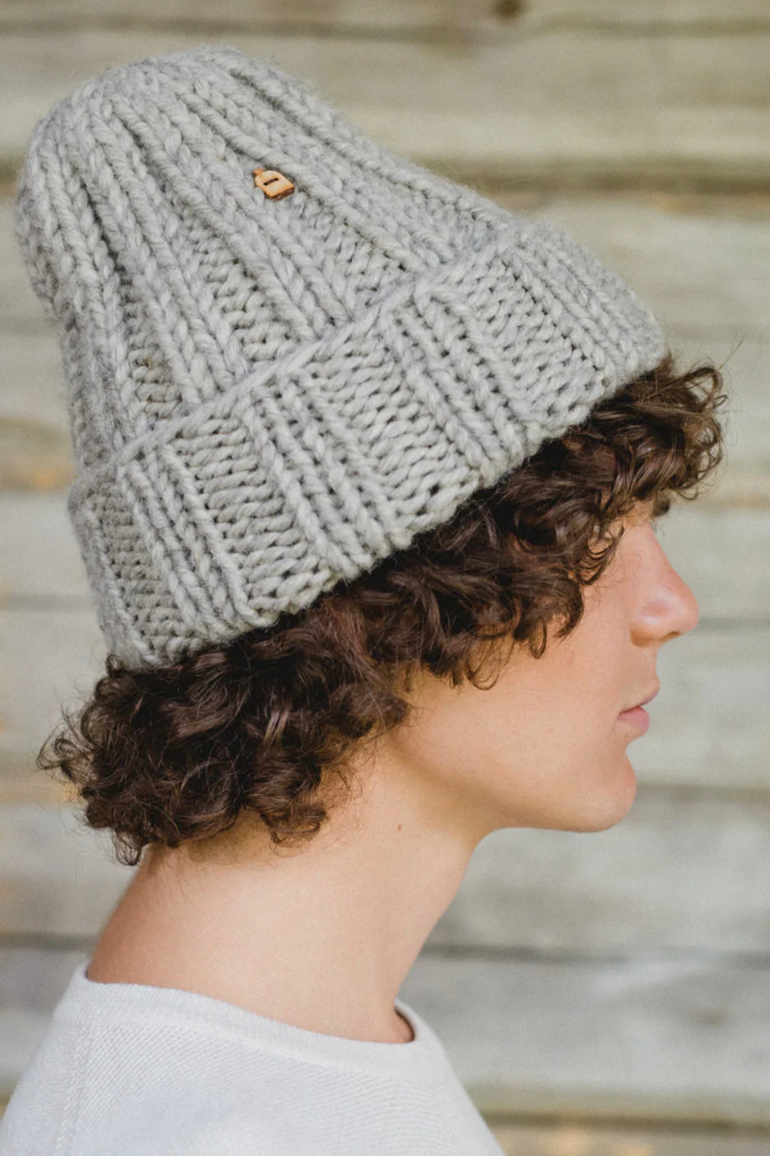 Myssy Jäkälä Muffi Light Grey Beanie