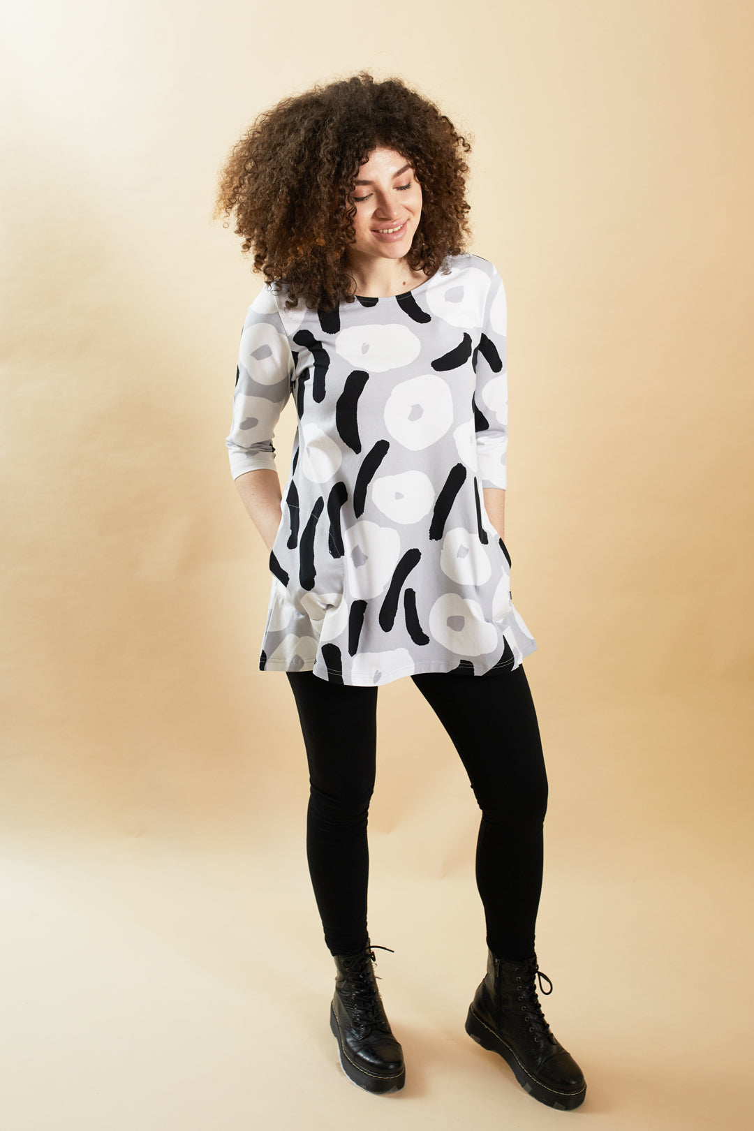 Ratia Pisara Nuppunen Grey Tunic