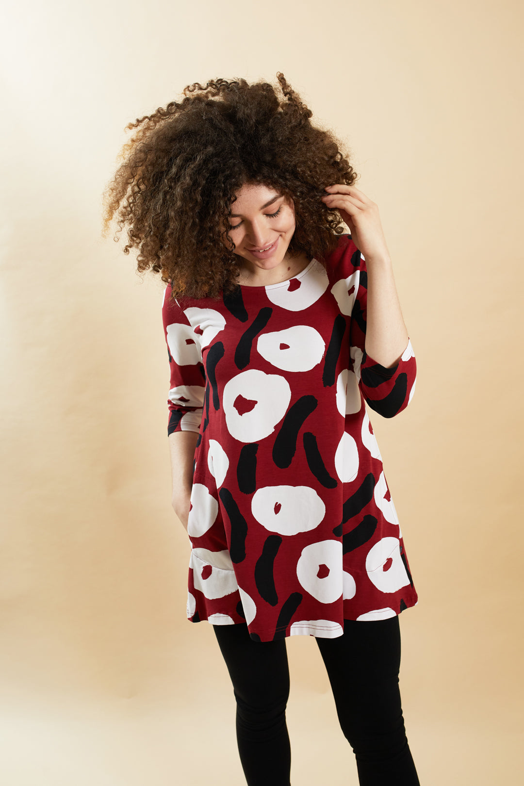 Ratia Pisara Nuppunen Red Tunic