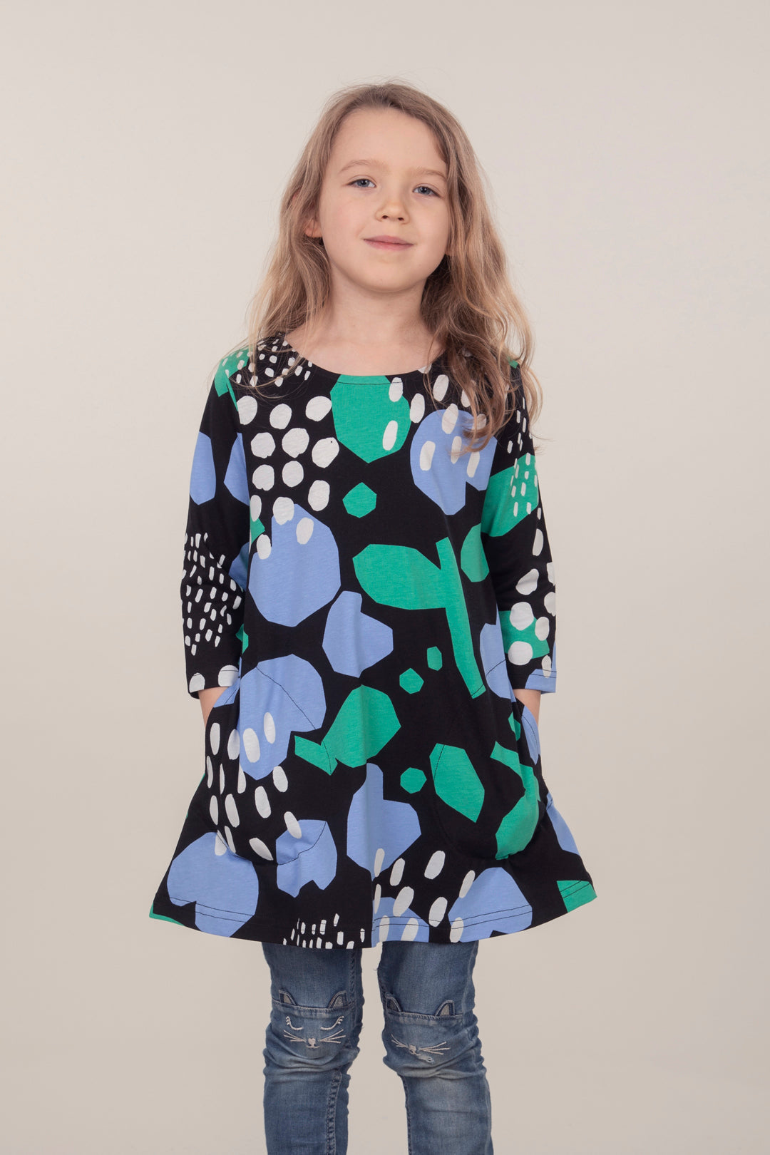 Ratia Kids Pisara Tunic Dress Onni Blue
