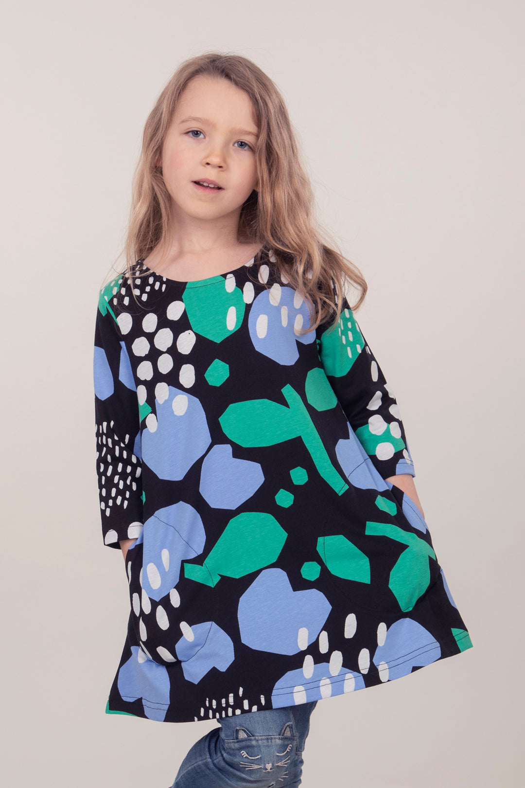 Ratia Kids Pisara Tunic Dress Onni Blue