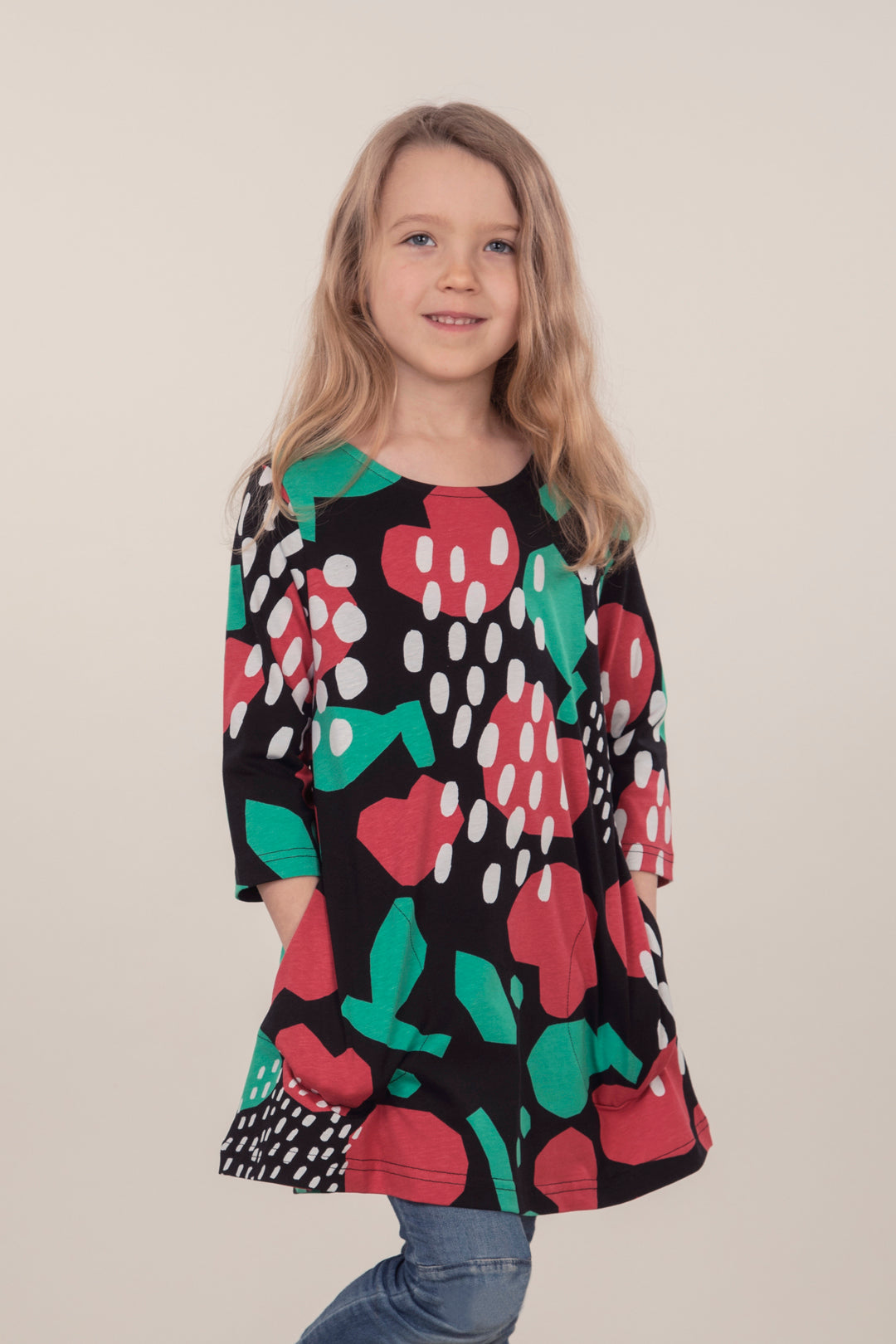 Ratia Kids Pisara Tunic Dress Onni Red