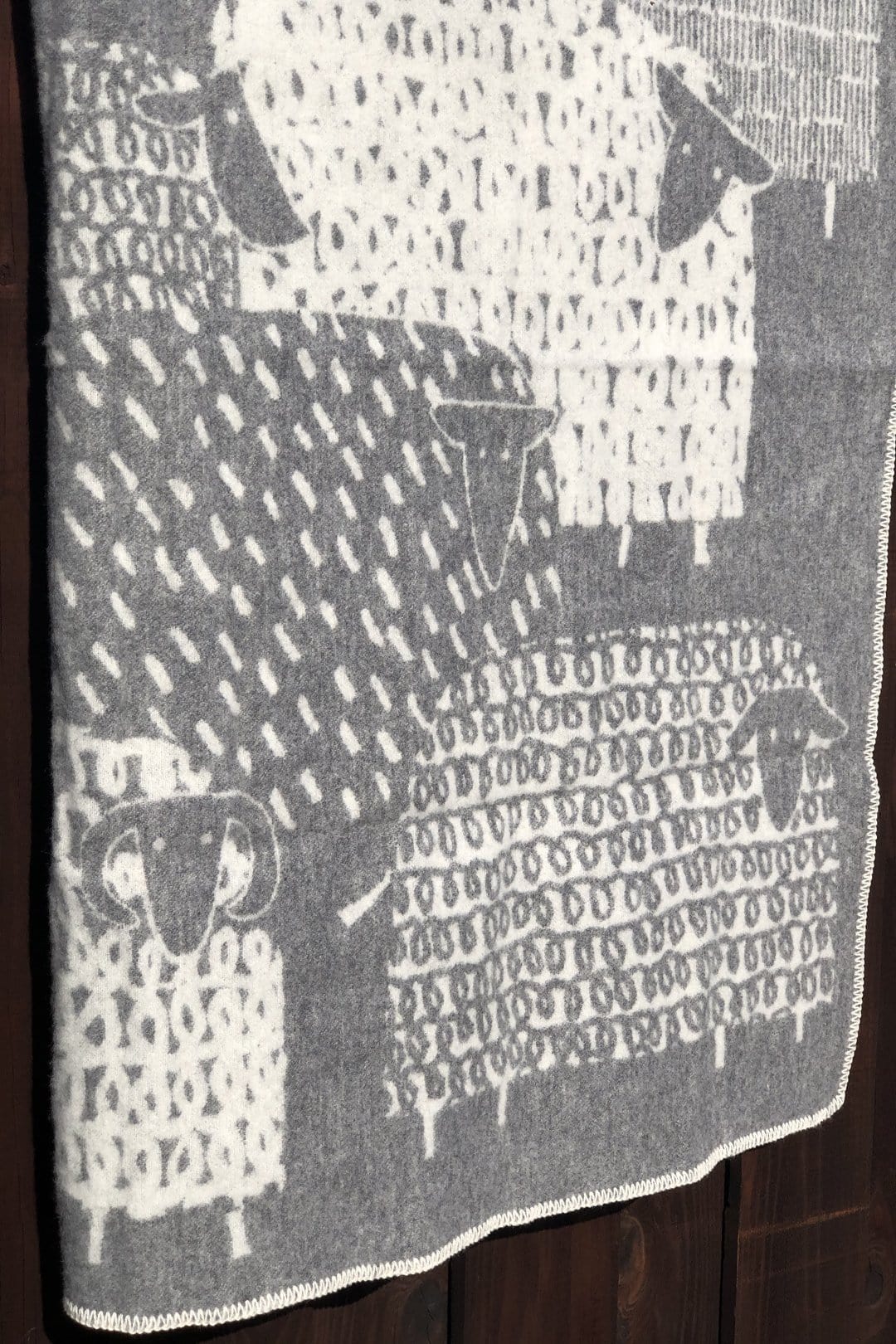Lapuan Kankurit Päkäpäät Grey Wool Blanket - Nordic Labels