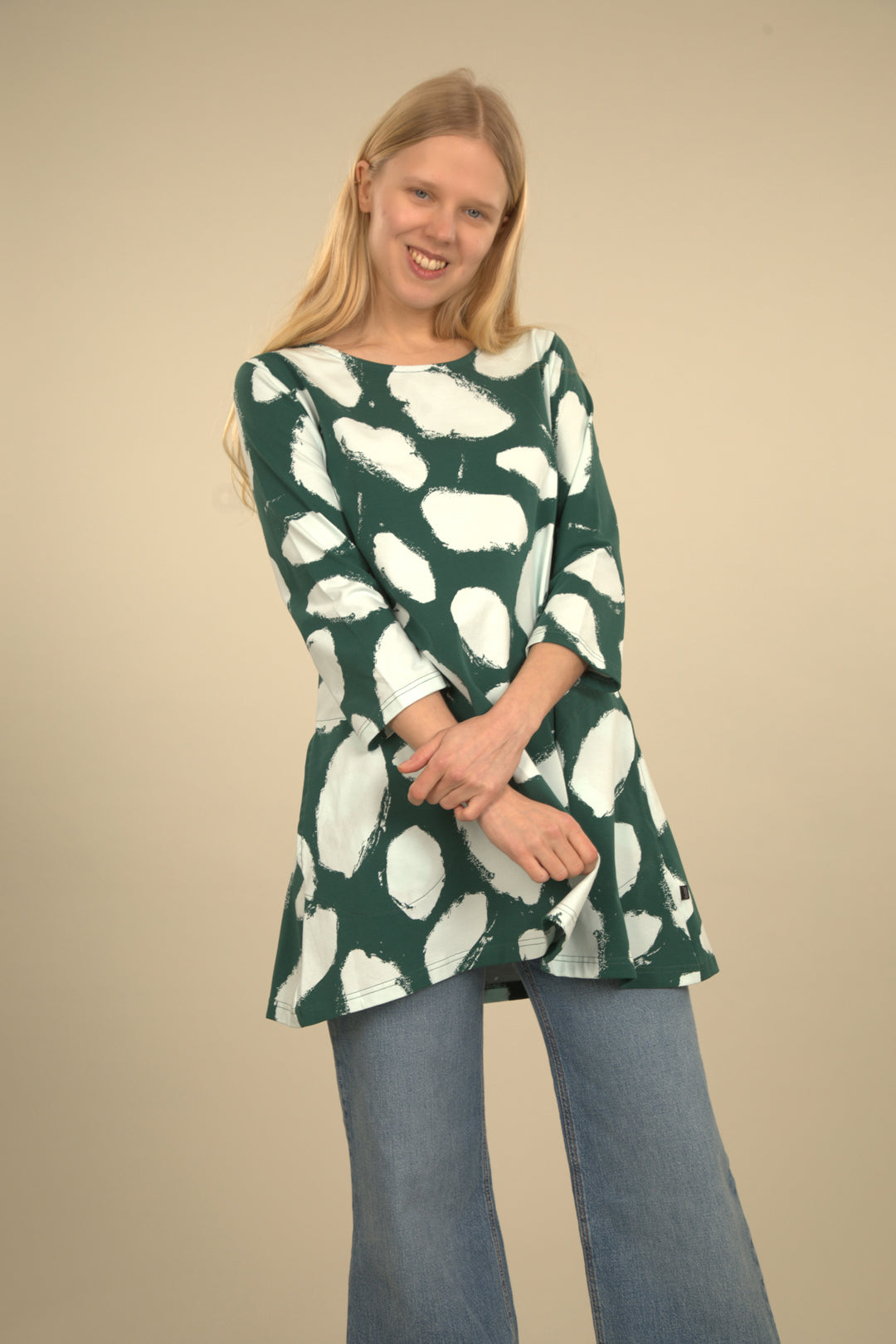 Ratia Pisara Papu Green Tunic