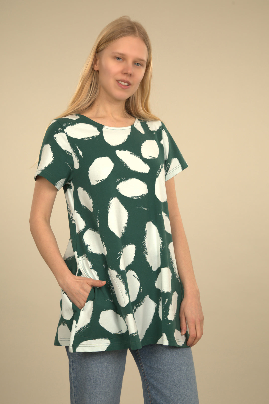 Ratia Pouta Papu Green Tunic