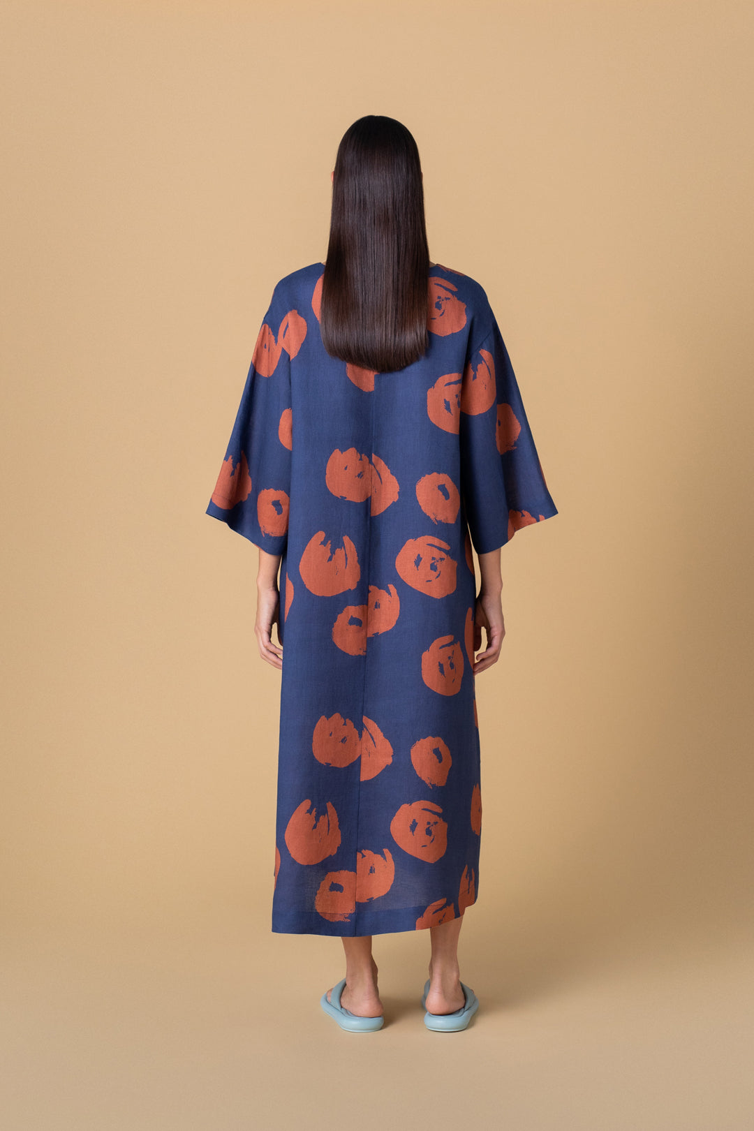 Ratia x Samu-Jussi Linen Ilmatar Pioni Blue Dress