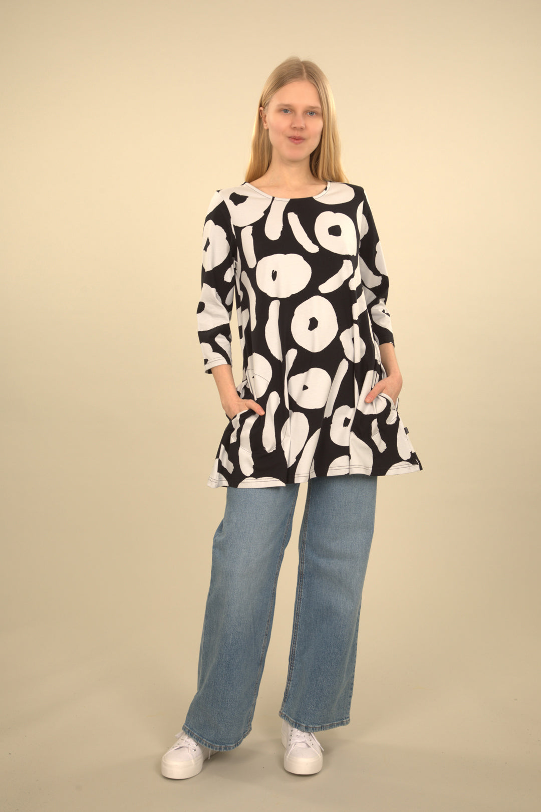 Ratia Pisara Nuppunen Grey/Black Tunic