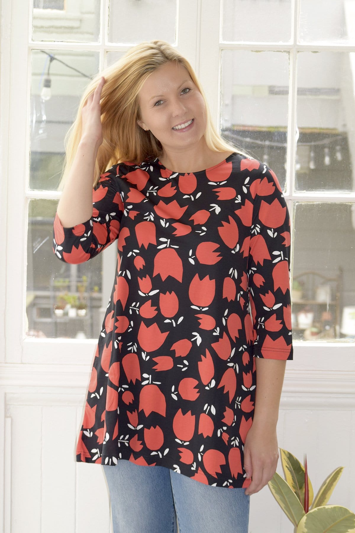 Ratia Tulips Pisara Tunic