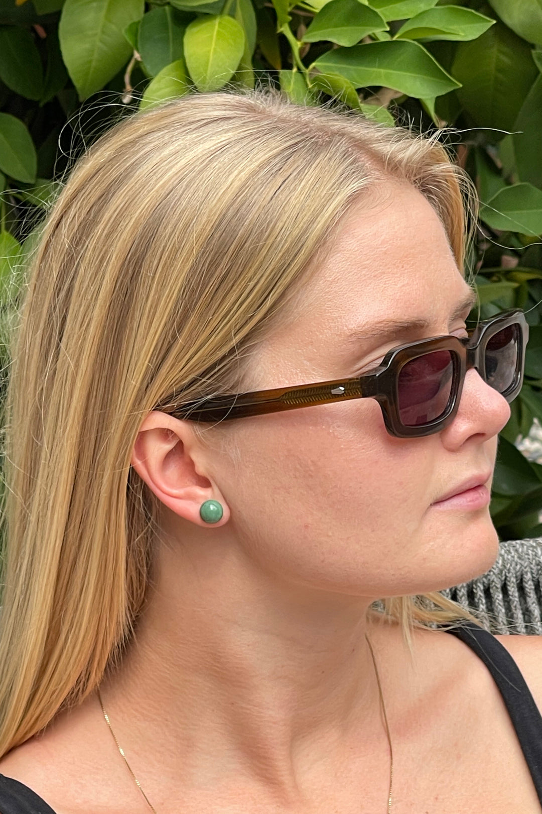 Lillan Helsinki Pom Pom Green Earrings