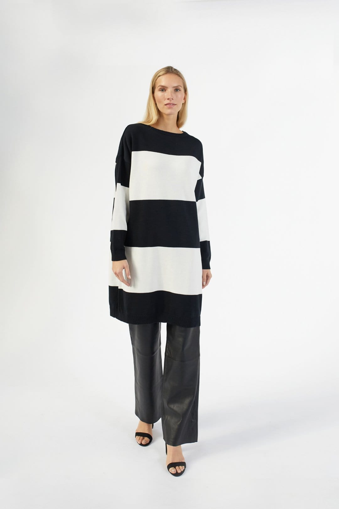 Ratia Maxi Stripe Knit Tunic Dress