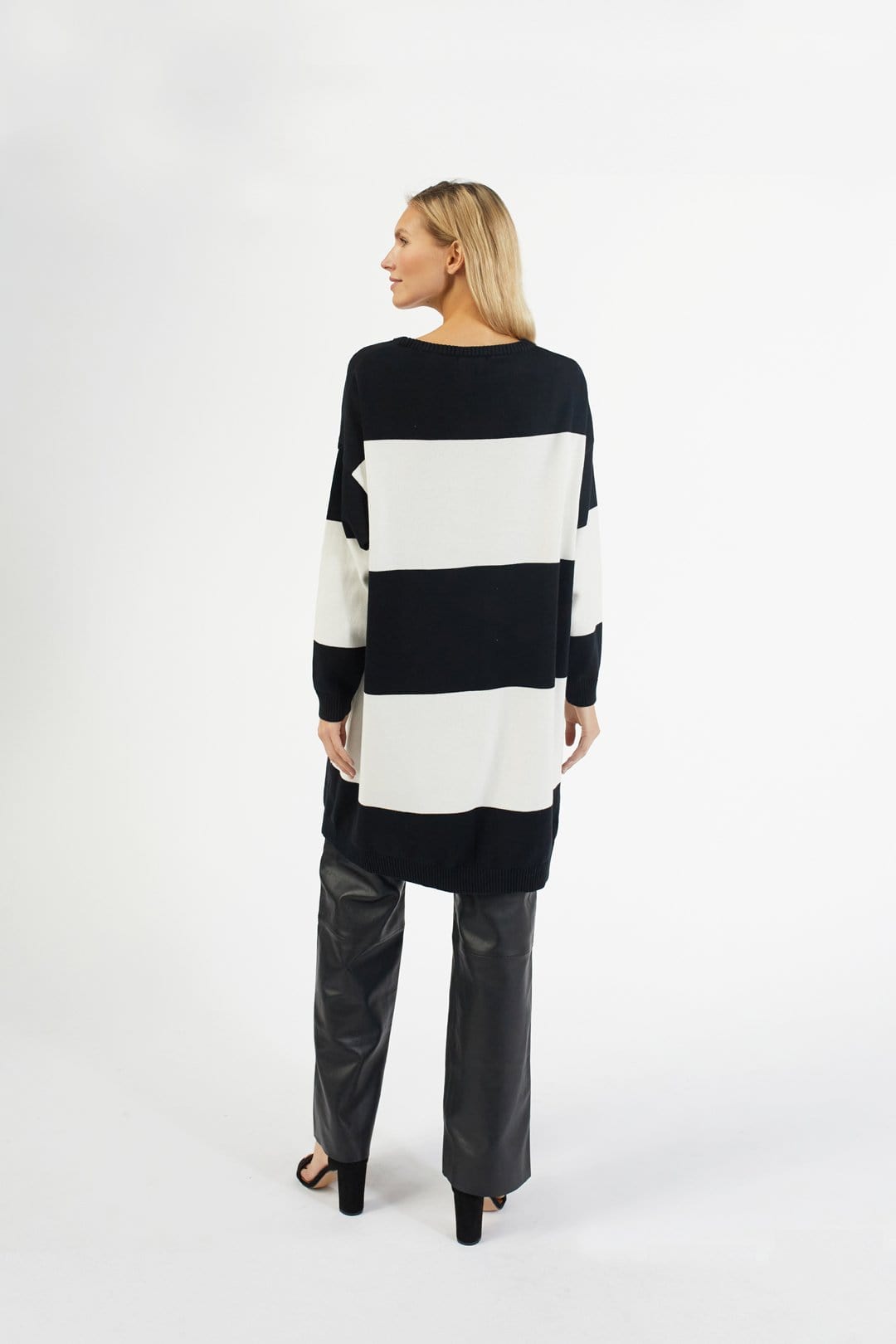 Ratia Maxi Stripe Knit Tunic Dress