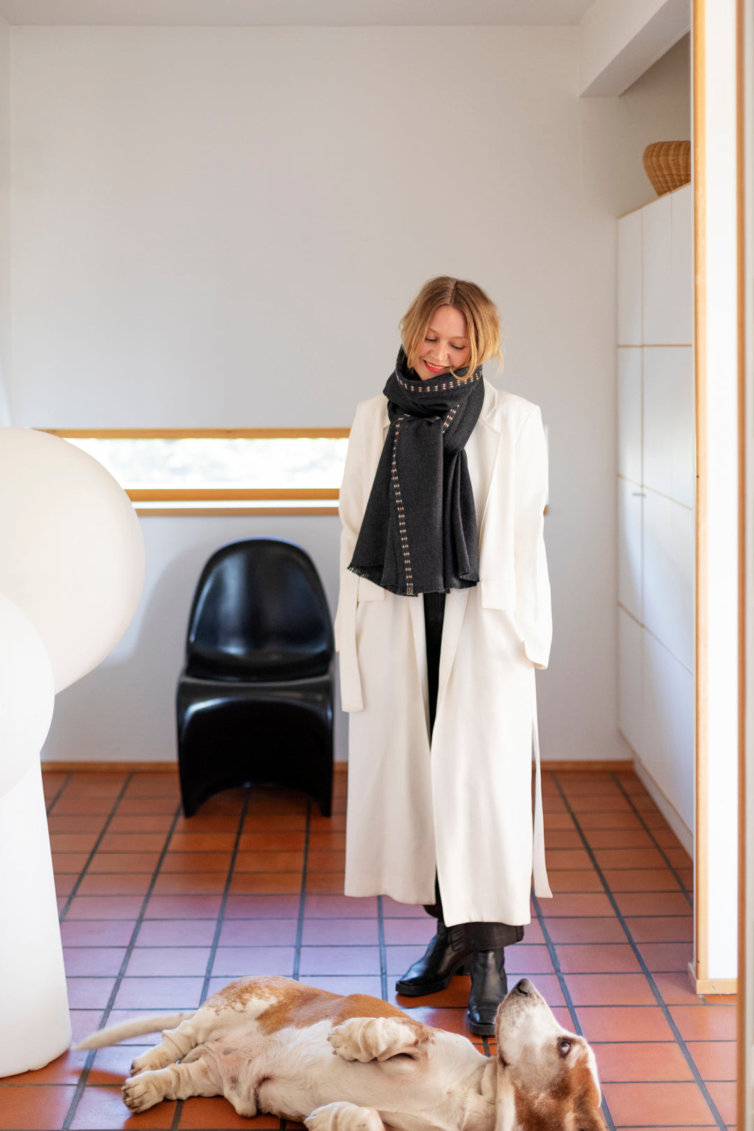 Lapuan Kankurit Saana Scarf Dark Grey