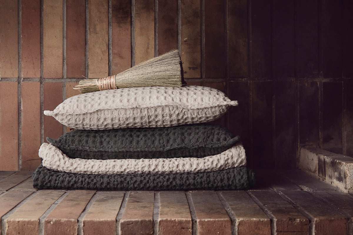 Anno Puro Organic Sauna Bench Cover Greenish Gray