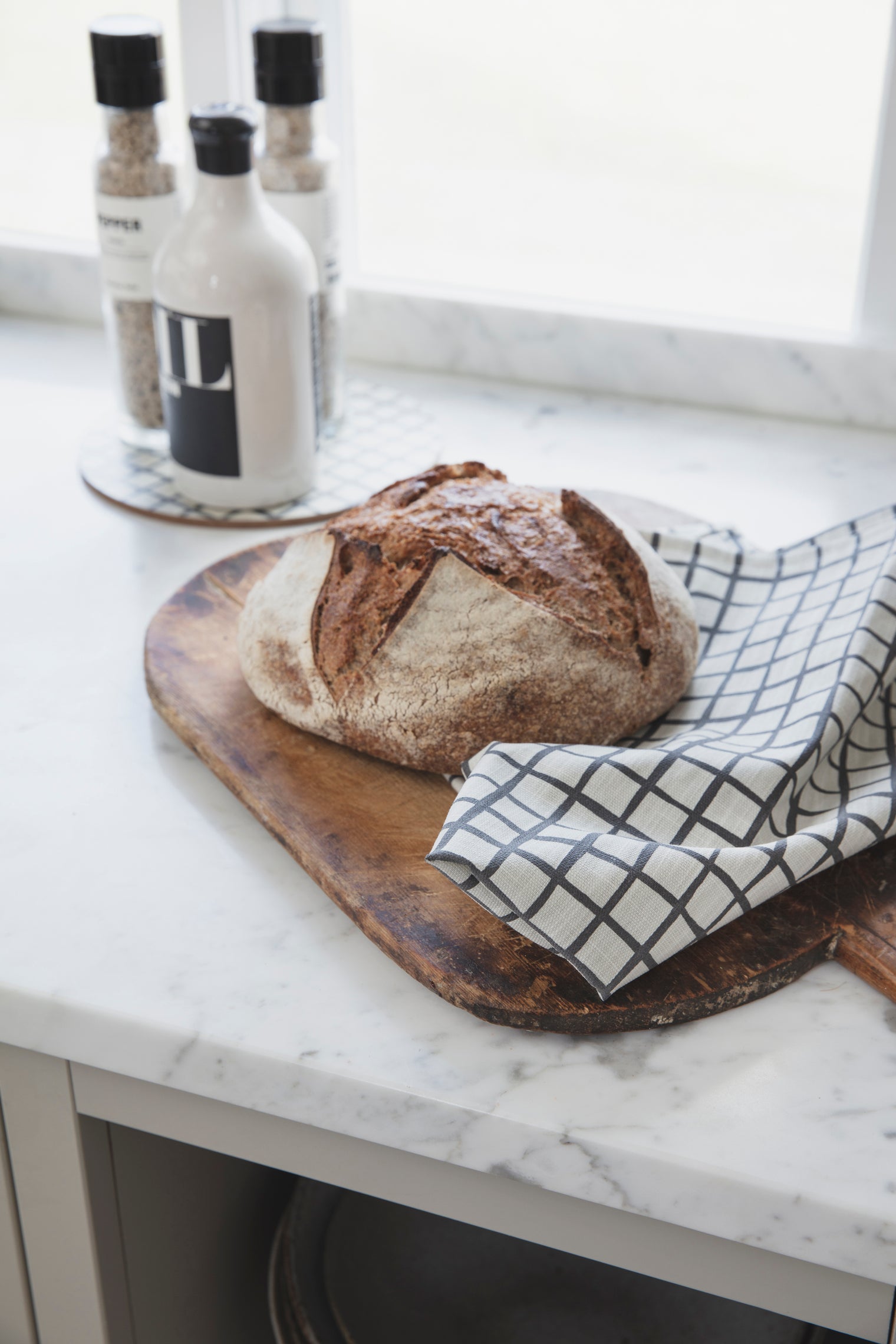 Spira of Sweden Ruta Asphalt Tea Towel