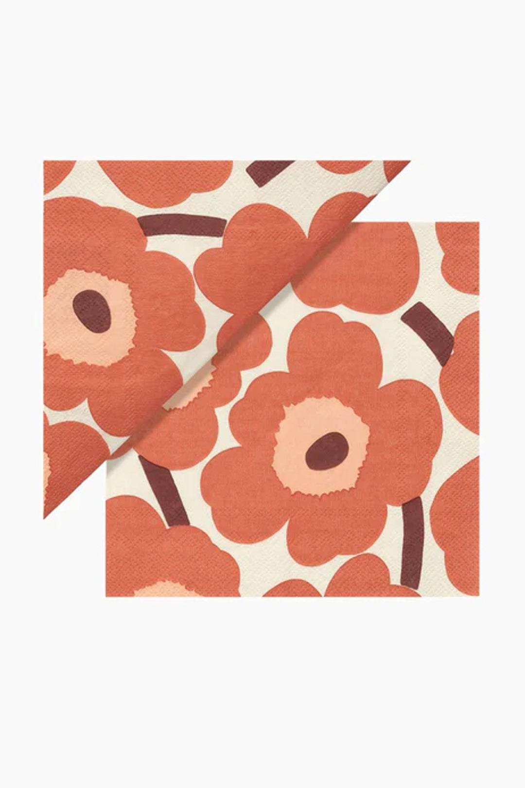Marimekko Unikko Terracotta Cocktail Napkins