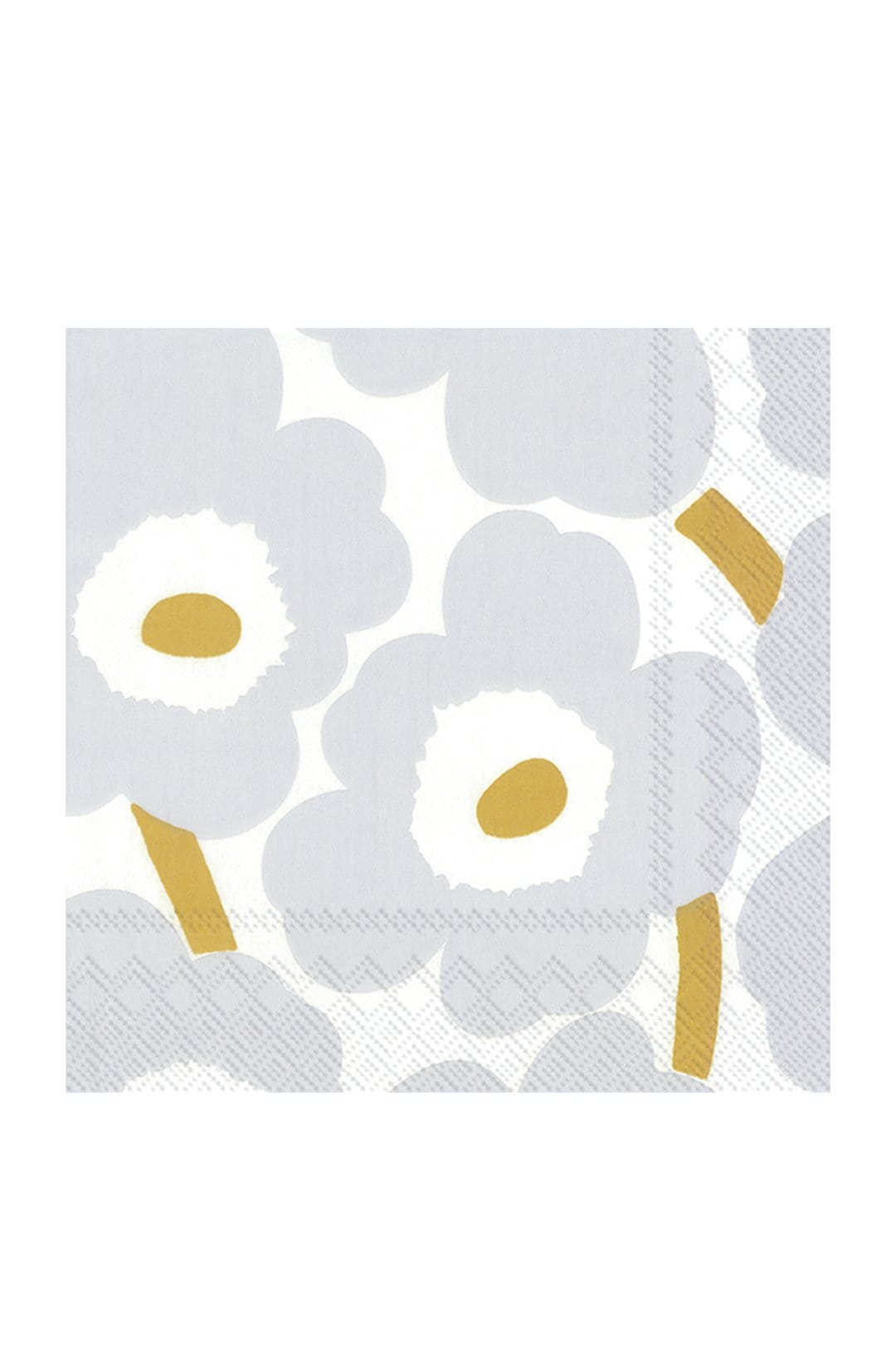 Marimekko Unikko Silver Cocktail Napkins