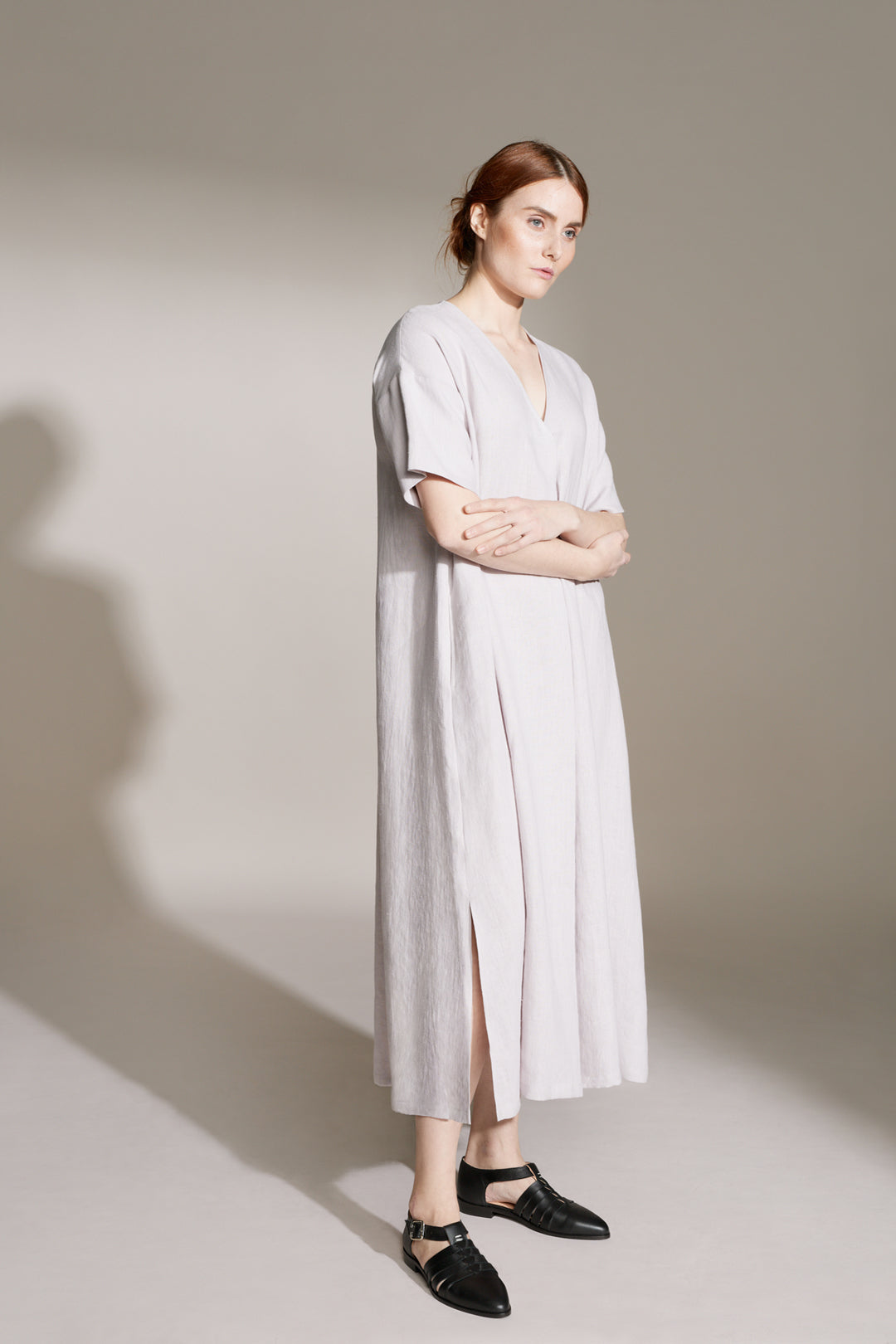 Archetype V-Neck Linen Dress