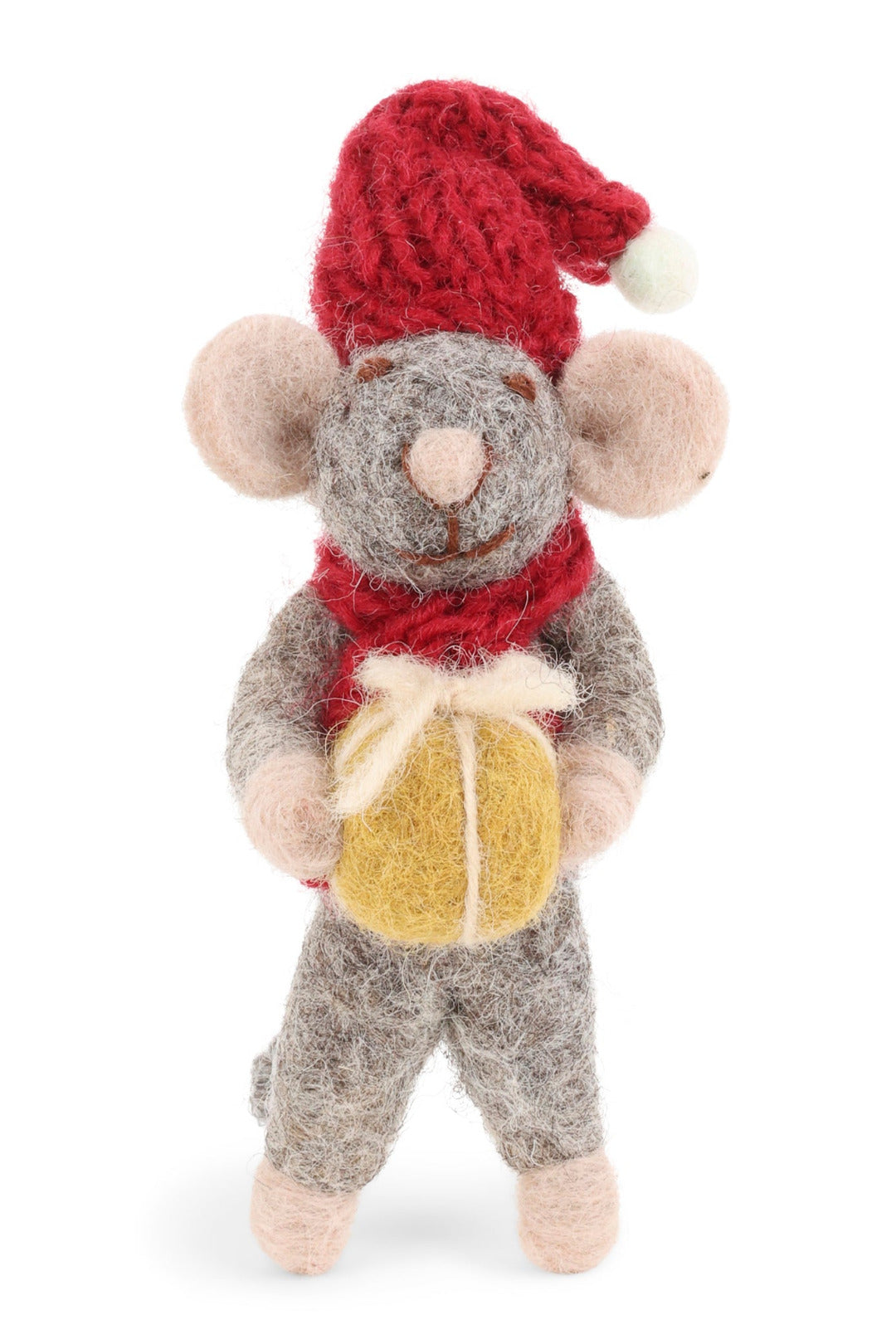 Gry & Sif Grey Mouse with Brown Present