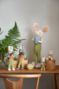 Gry & Sif Small White Bunny with Carrot
