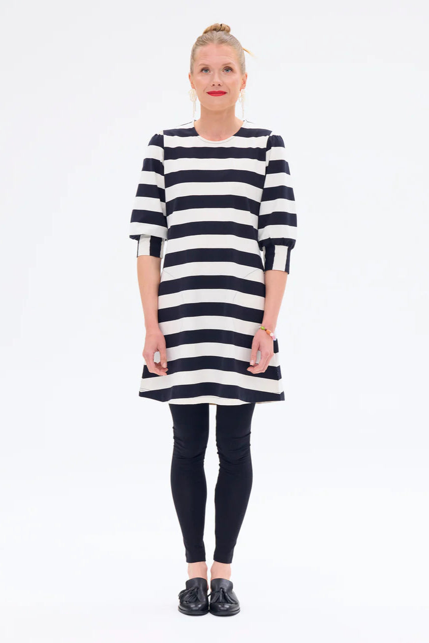 Ratia Fontana Black/White Stripe Tunic