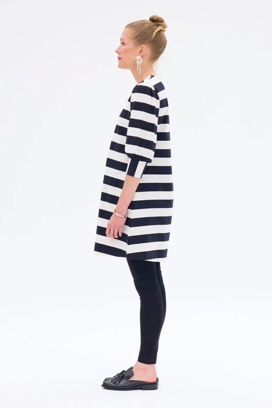 Ratia Fontana Black/White Stripe Tunic