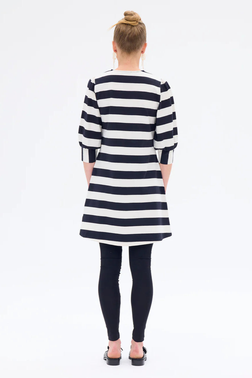 Ratia Fontana Black/White Stripe Tunic
