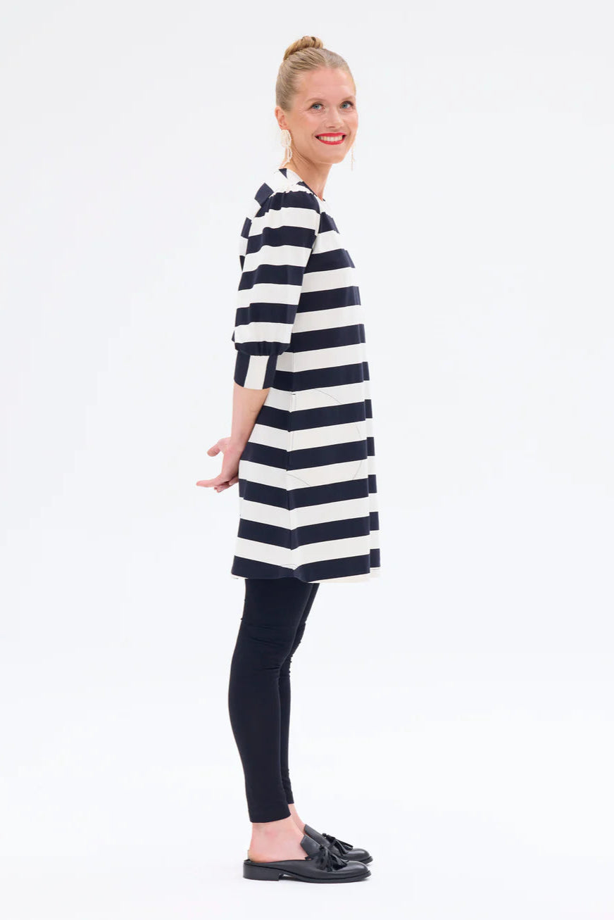 Ratia Fontana Black/White Stripe Tunic