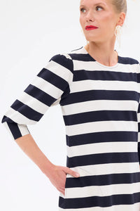 Ratia Fontana Black/White Stripe Tunic