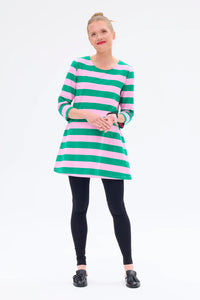 Ratia Pisara Pink/Green Stripe Tunic