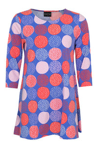 Ratia Pisara Tunic Lumipallo Blue Red