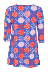 Ratia Pisara Tunic Lumipallo Blue Red