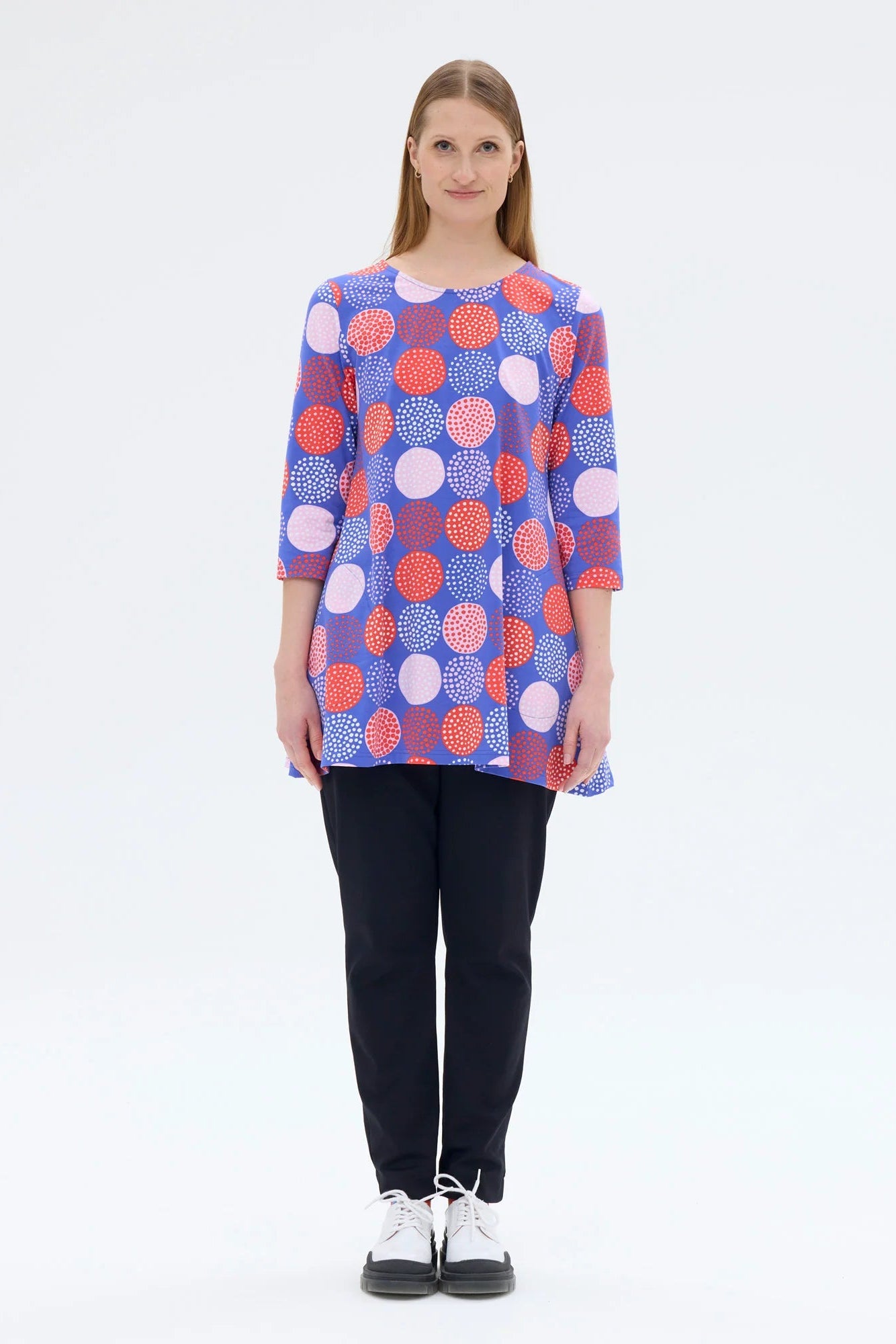 Ratia Pisara Tunic Lumipallo Blue Red