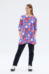 Ratia Pisara Tunic Lumipallo Blue Red