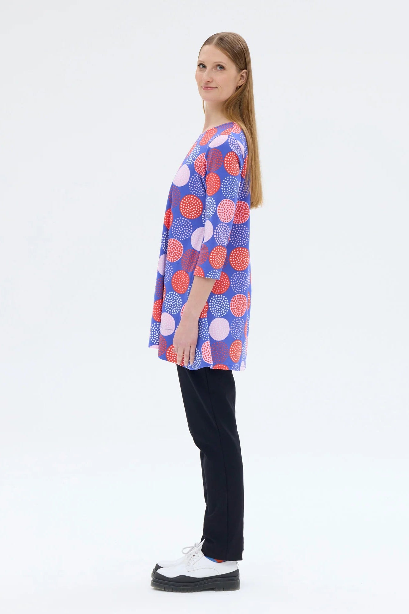 Ratia Pisara Tunic Lumipallo Blue Red