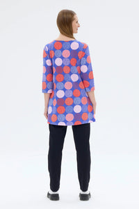 Ratia Pisara Tunic Lumipallo Blue Red