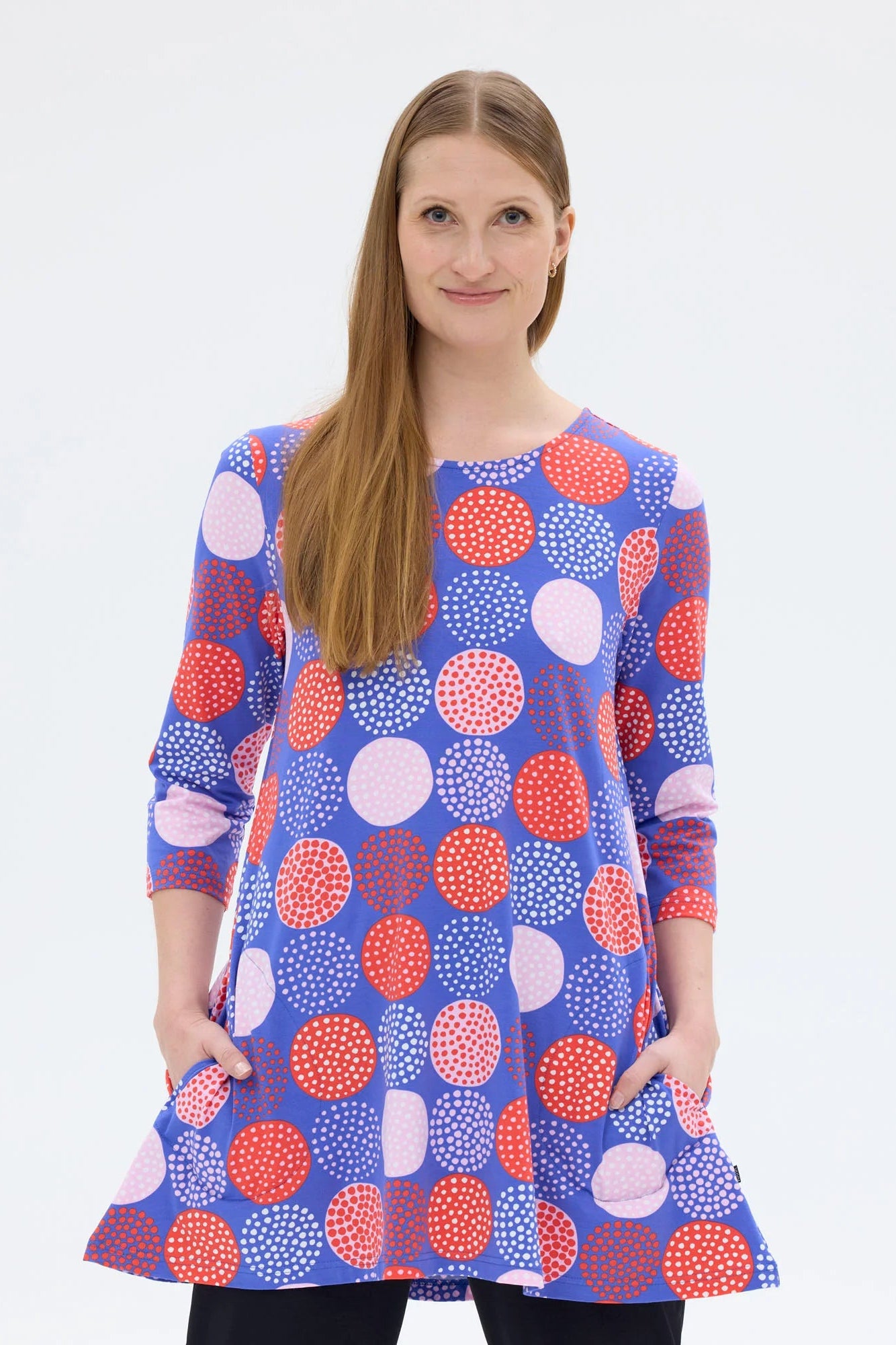 Ratia Pisara Tunic Lumipallo Blue Red