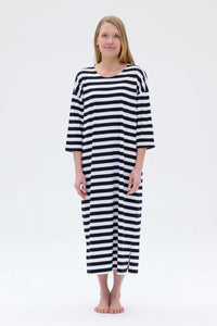 Ratia Adora Black/White Stripe Gown