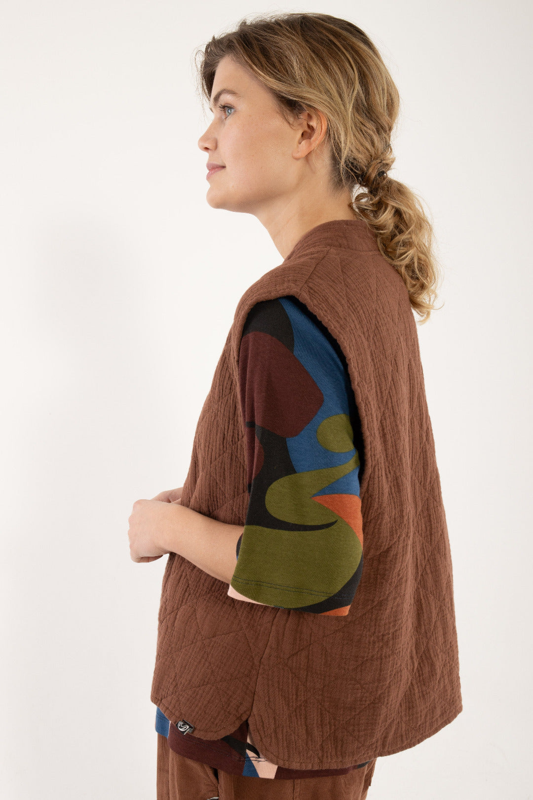 Danefæ København Danevibeke Quilt Vest Brown