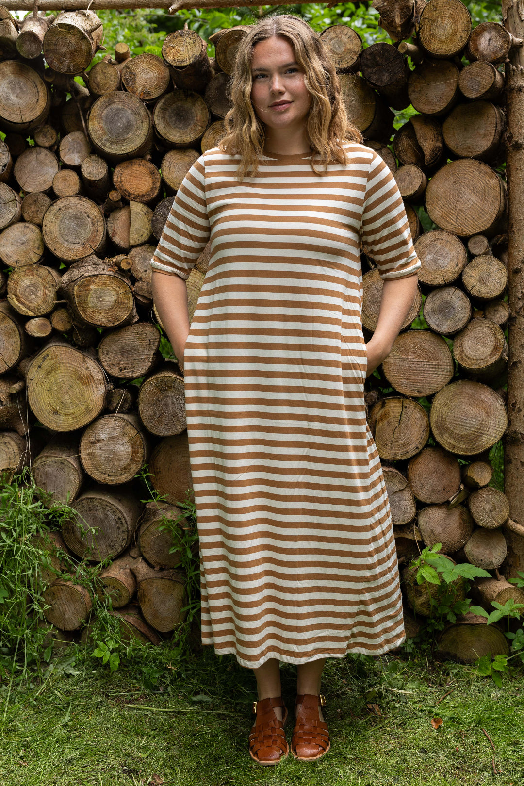 Danefæ København Danebasic Good News Dress Light Beige/Mokka