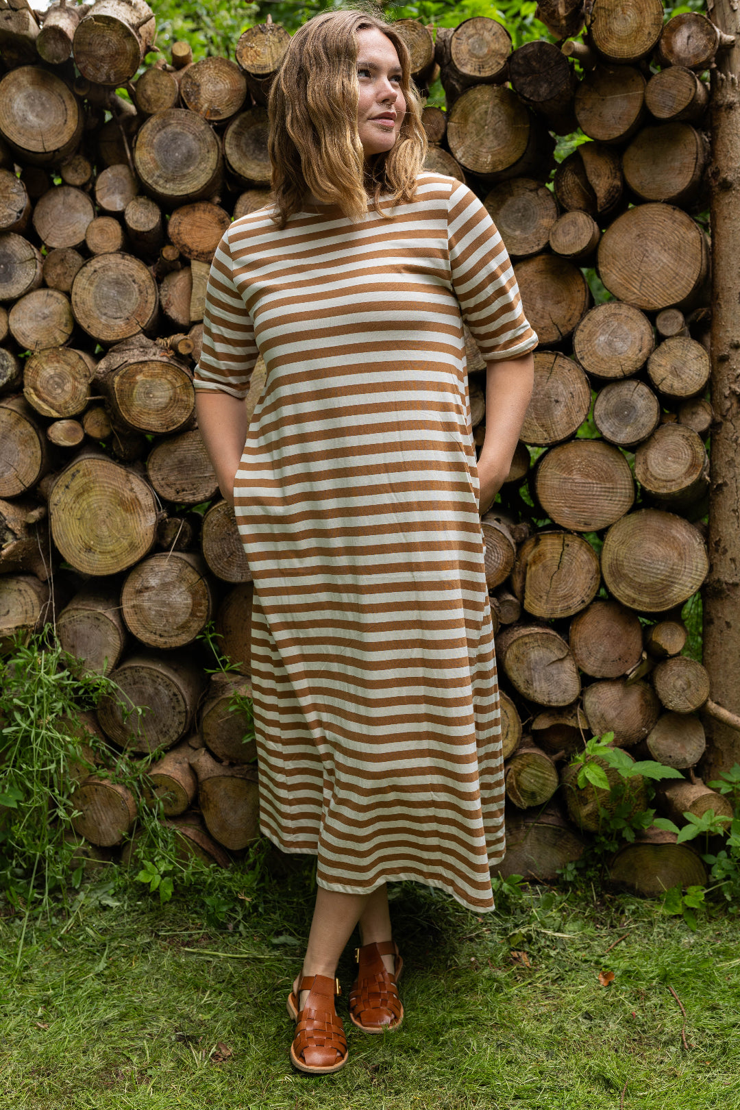 Danefæ København Danebasic Good News Dress Light Beige/Mokka