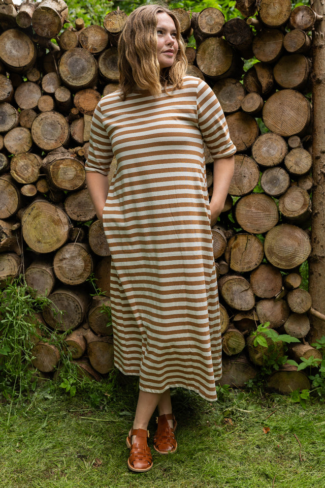 Danefæ København Danebasic Good News Dress Light Beige/Mokka